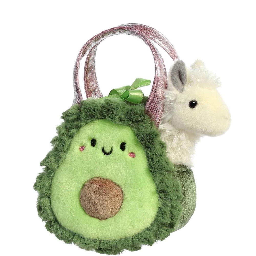 Aurora Fashionable Fancy Pals Foodie Avocado Stuffed Animal - 5.5"